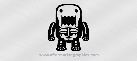 Domo Kun Skeleton Decal